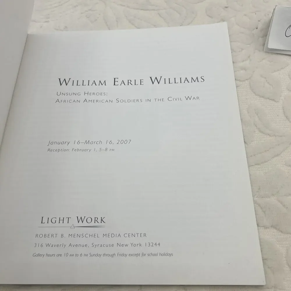 WILLIAM EARLE WILLIAMS Unsung Heroes: African American Soldiers in the Civil War